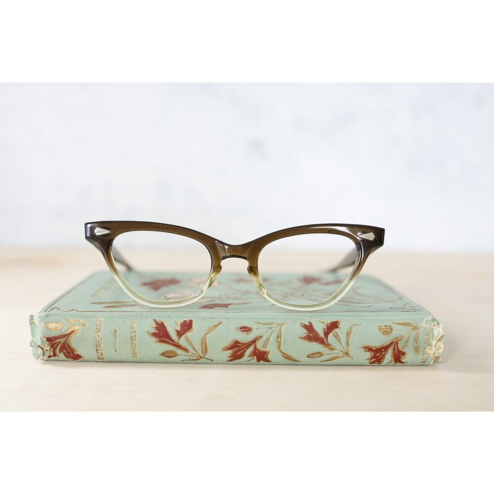 Vintage Graceline Cat eye rockabilly eyeglass 1960s Pin up NOS